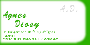 agnes diosy business card